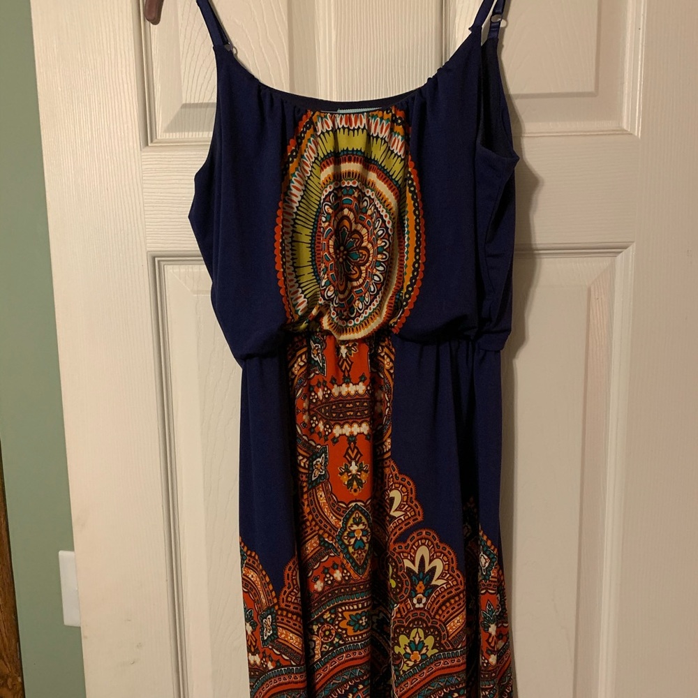 Midi spaghetti strap dress